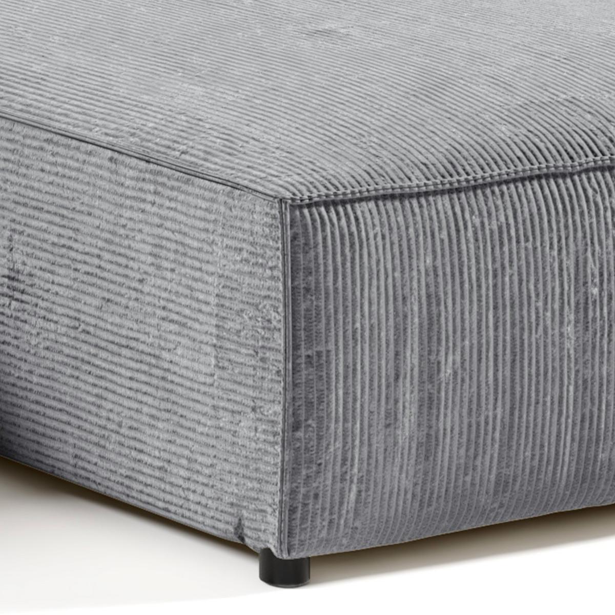 ECKSOFA Isaac 4 Sitzplätze Grau - Grau, Holzwerkstoff (294/185cm) - Petits-meubles