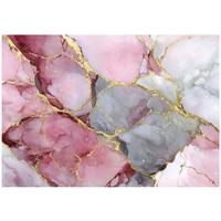 FOTOTAPETE Marmor Abstrakt Rosa 350x250 cm - Multicolor, Papier (350/250cm) - Wallarena