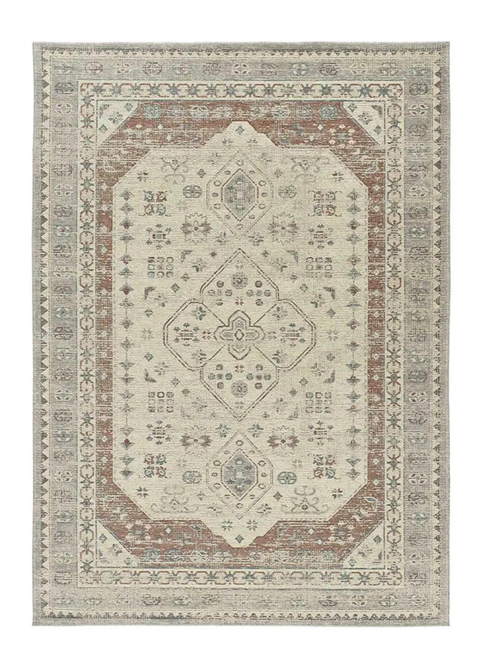 IN- & OUTDOOR-TEPPICH Grau / Kupfer Lua 120/170 cm - Grau/Kupferfarben, Textil (120/170cm) - Atticgo