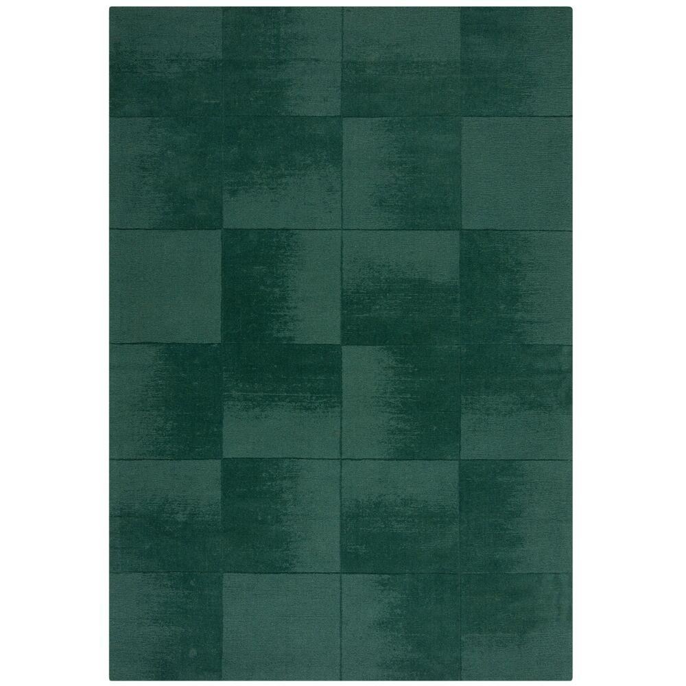 WOLLTEPPICH SID, geometrisch, Grün, 120 x 170 cm - Grün, Textil (120/170cm) - KADIMA DESIGN