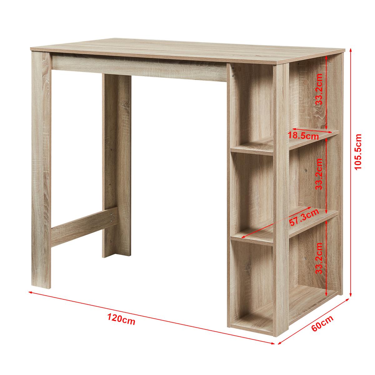 BARTISCH Danderyd - Eichefarben, Holzwerkstoff (60/120/105.5cm) - [en.casa]