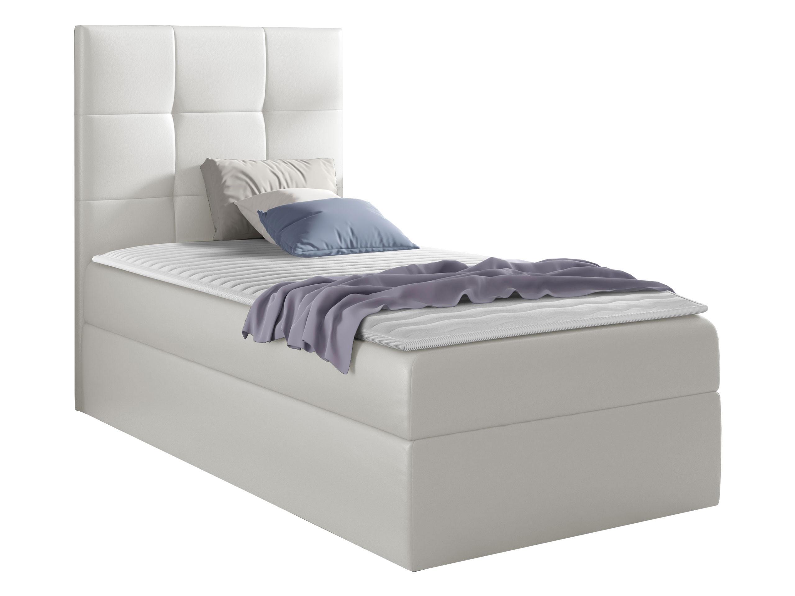 BOXBETT Mini 2, Seite zum Öffnen des Bettkastens: Links - H3 - Weiß, Holz (100/200cm) - MIRJAN24