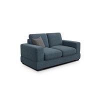 SOFA OTTO 2-Sitzer, marineblau - Blau/Schwarz, Holz/Textil (171/89/98cm) - Wozimo