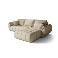 ECKSOFA Misato In Monolith - Creme, Holzwerkstoff/Textil (280/175cm) - Fun Möbel
