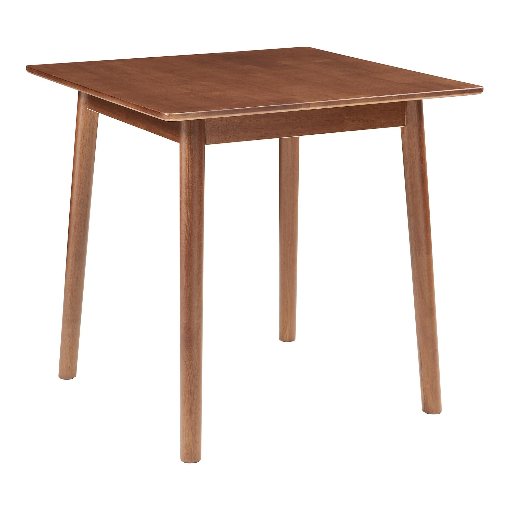 ESSTISCH Klijori - Walnussfarben, Holz (75/75/73.5cm) - [en.casa]