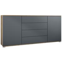 SIDEBOARD Santo Anthrazit matt - Anthrazit, Holzwerkstoff (166.5/75.5/35cm) - Vladon