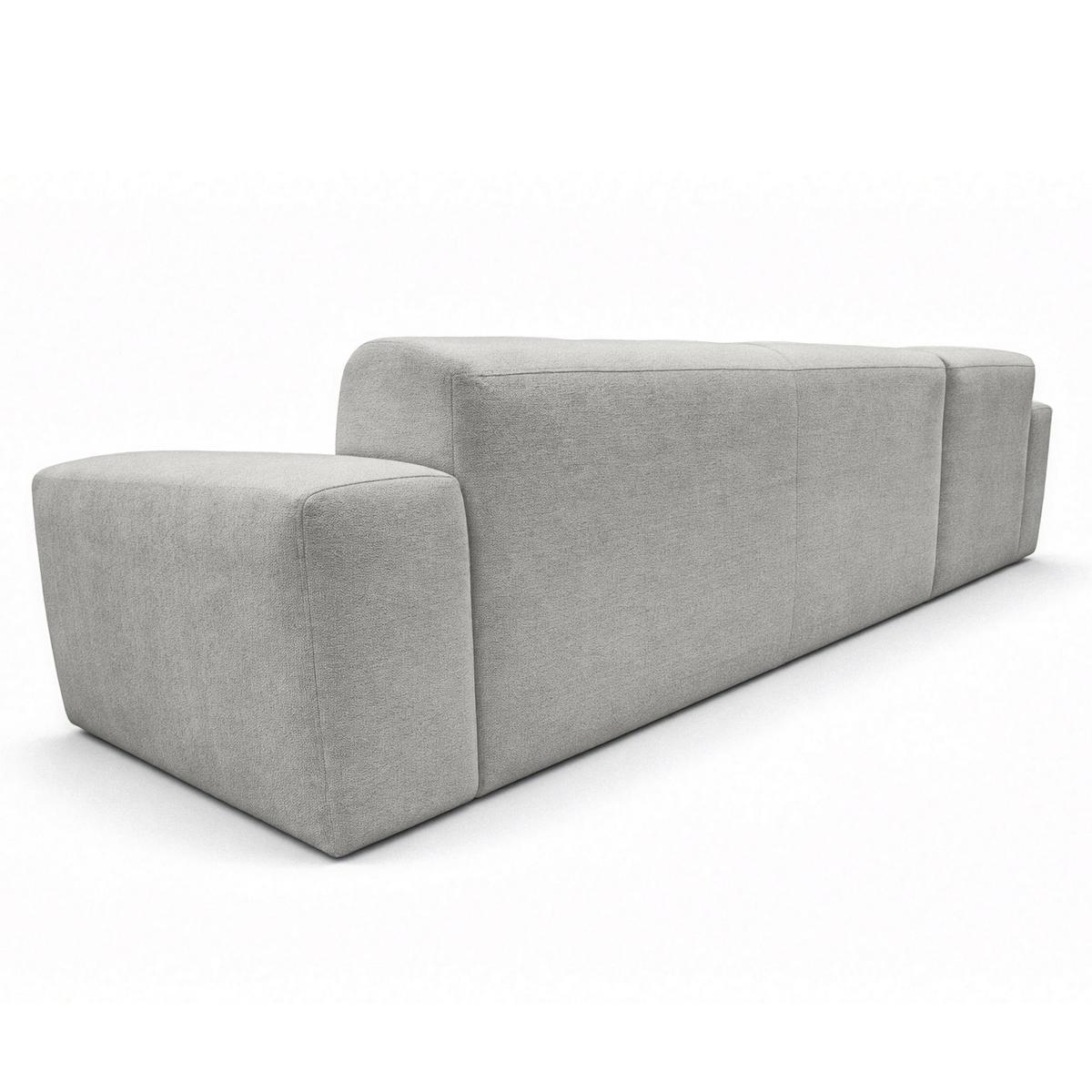 ECKSOFA L Form Corlu Grau 310/165/78 cm – stilvolle kleine Eckcouch Links - Schwarz/Grau, Kunststoff/Textil (310/165cm) - AX Living