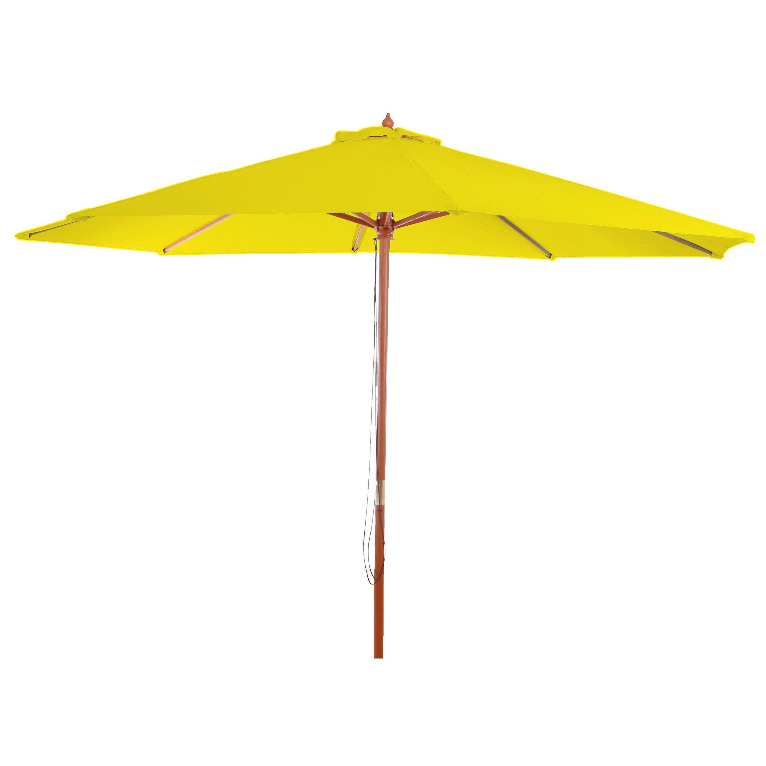 SONNENSCHIRM Gelb - Gelb, Holz (350/350cm) - MCW
