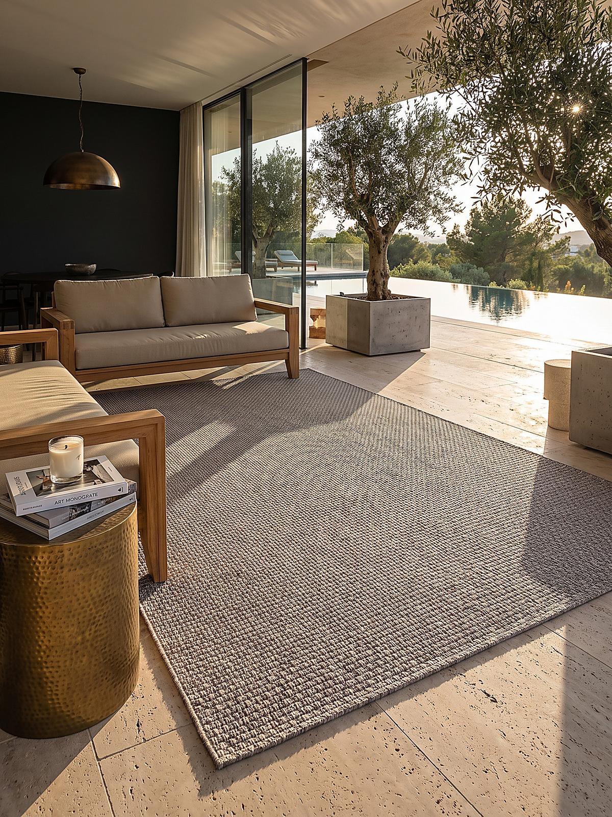 FLACHWEBTEPPICH Uni BROYE Polypropylen Taupe 160 x 230 cm - Braun, Textil (160/230cm) - KADIMA DESIGN