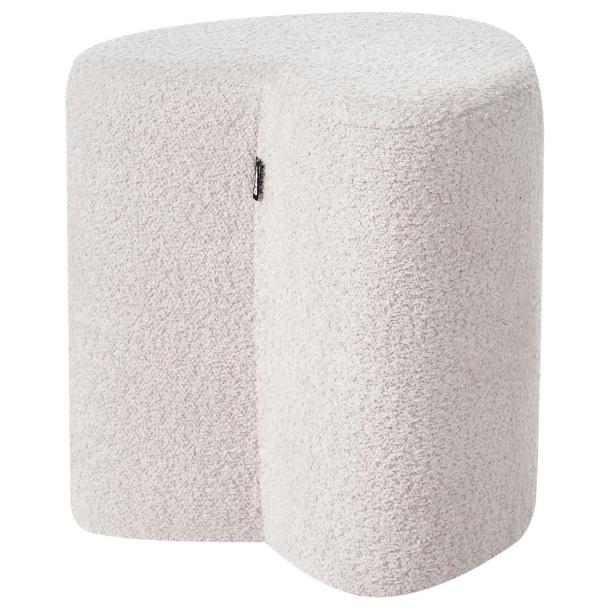 POUF Beige Scotia - Beige, Textil (40/44/33cm) - Beliani