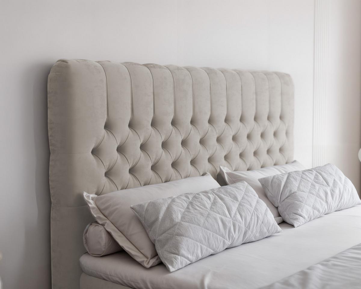 BOXBETT 140x200 cm mit Topper - Beige, Holzwerkstoff/Textil (140/200cm) - Idohome