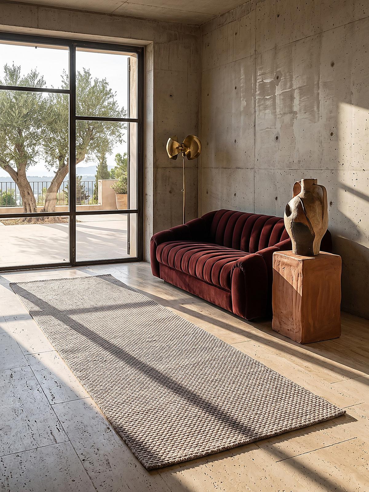 TEPPICHLÄUFER Uni BROYE Polypropylen Taupe 80 x 150 cm - Braun, Textil (80/150cm) - KADIMA DESIGN