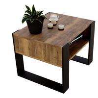COUCHTISCH Karo65 65/45/53,6 - Schwarz/Braun, Holzwerkstoff (53.6/65/45cm) - RAUMHIRSCH FURNITURE