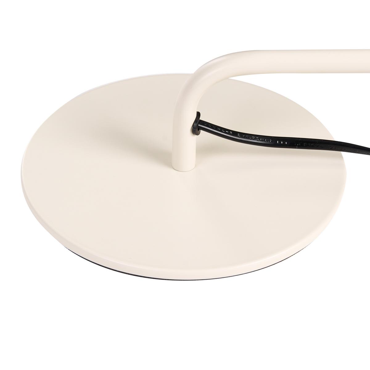 SCHREIBTISCHLAMPE Metall Cremeweiß Rimava - Creme, Metall (17/17/51cm) - Beliani