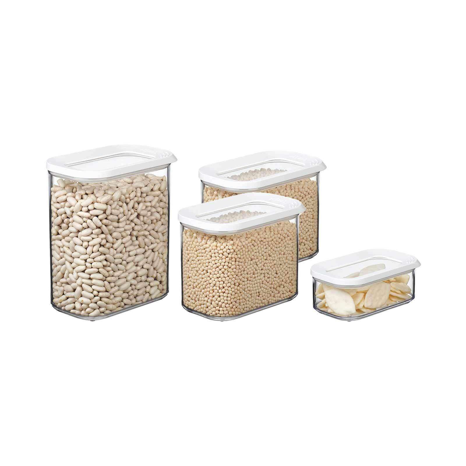 VORRATSDOSEN Modula weiß 4er Set - Weiß, Kunststoff (2/2/2cm) - Mepal