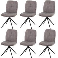 ESSZIMMERSTUHL Grau 6er-Set - Grau, Textil (47/90/56cm) - MCW