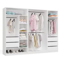 GARDEROBENSCHRANK Weiß 260/200/50 - Weiß, Holzwerkstoff (260/200/50cm) - RAUMHIRSCH FURNITURE