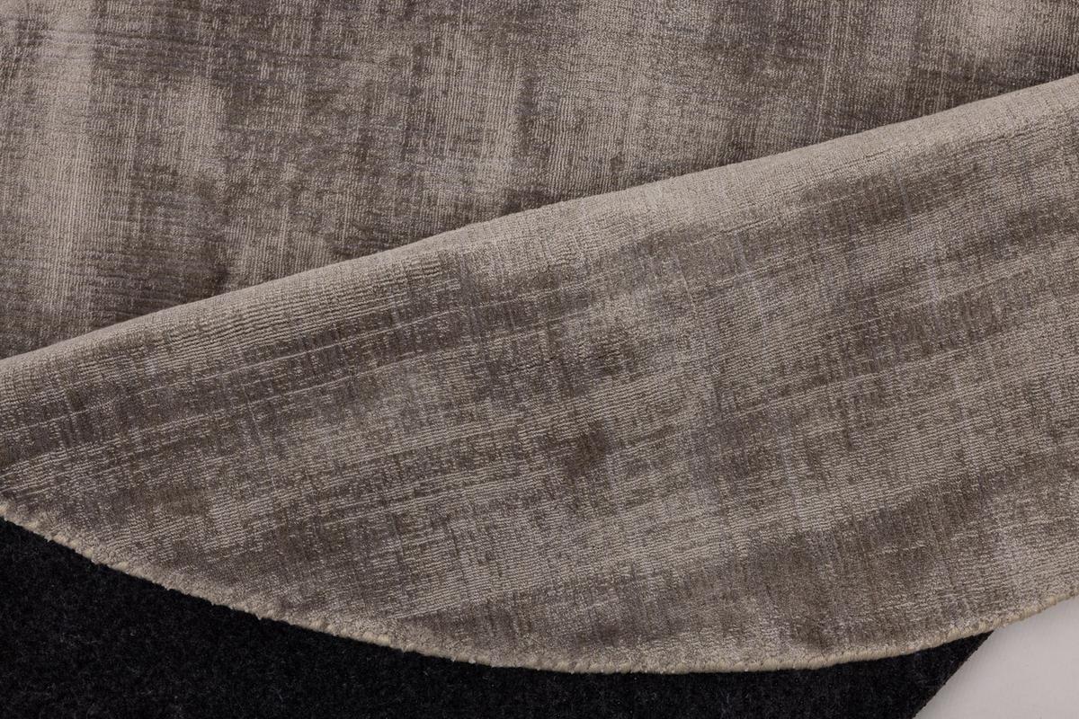 VISKOSETEPPICH Star 150x150 cm - Grau, Textil (150/150cm) - THEKO