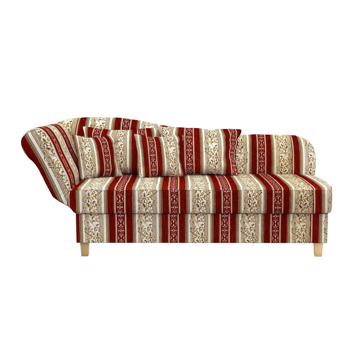 RECAMIERE Armlehne links Katia Chenille rot - Rot, Kunststoff (190/82/88cm) - 58aufmkessel