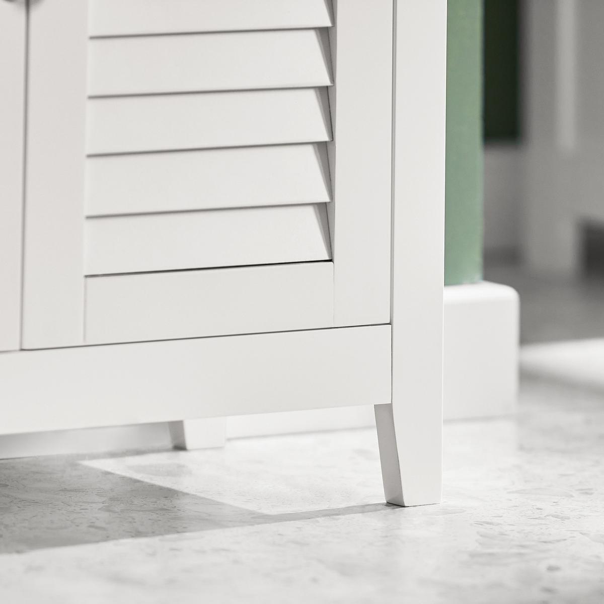 BADSCHRANK Weiß - Weiß, Holzwerkstoff (60/90/26cm) - SoBuy