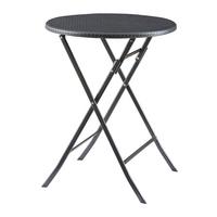 KLAPPTISCH Mark - Schwarz, Kunststoff/Metall (60/60/74cm) - [en.casa]