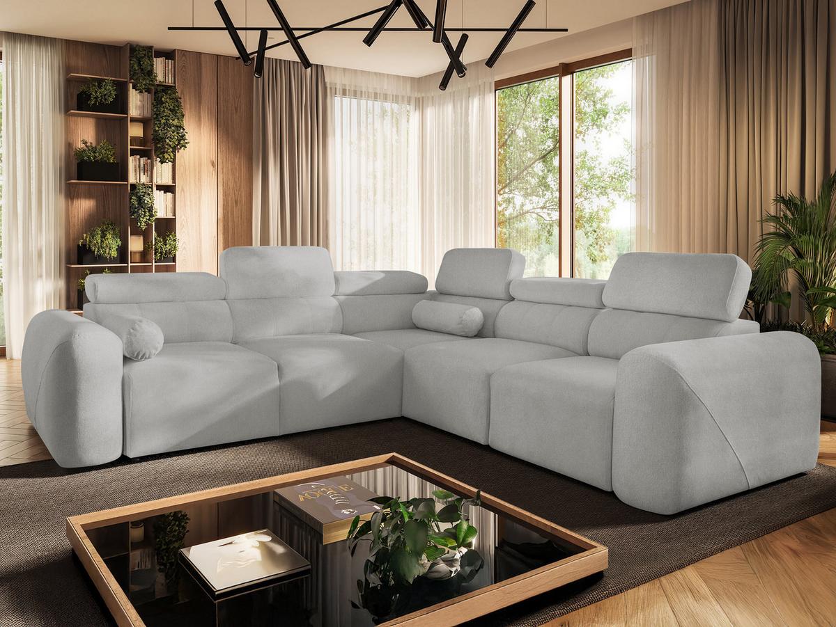 ECKSCHLAFSOFA Volare III, Seite: Rechts - Hellgrau, Holz/Textil (273/272cm) - MIRJAN24