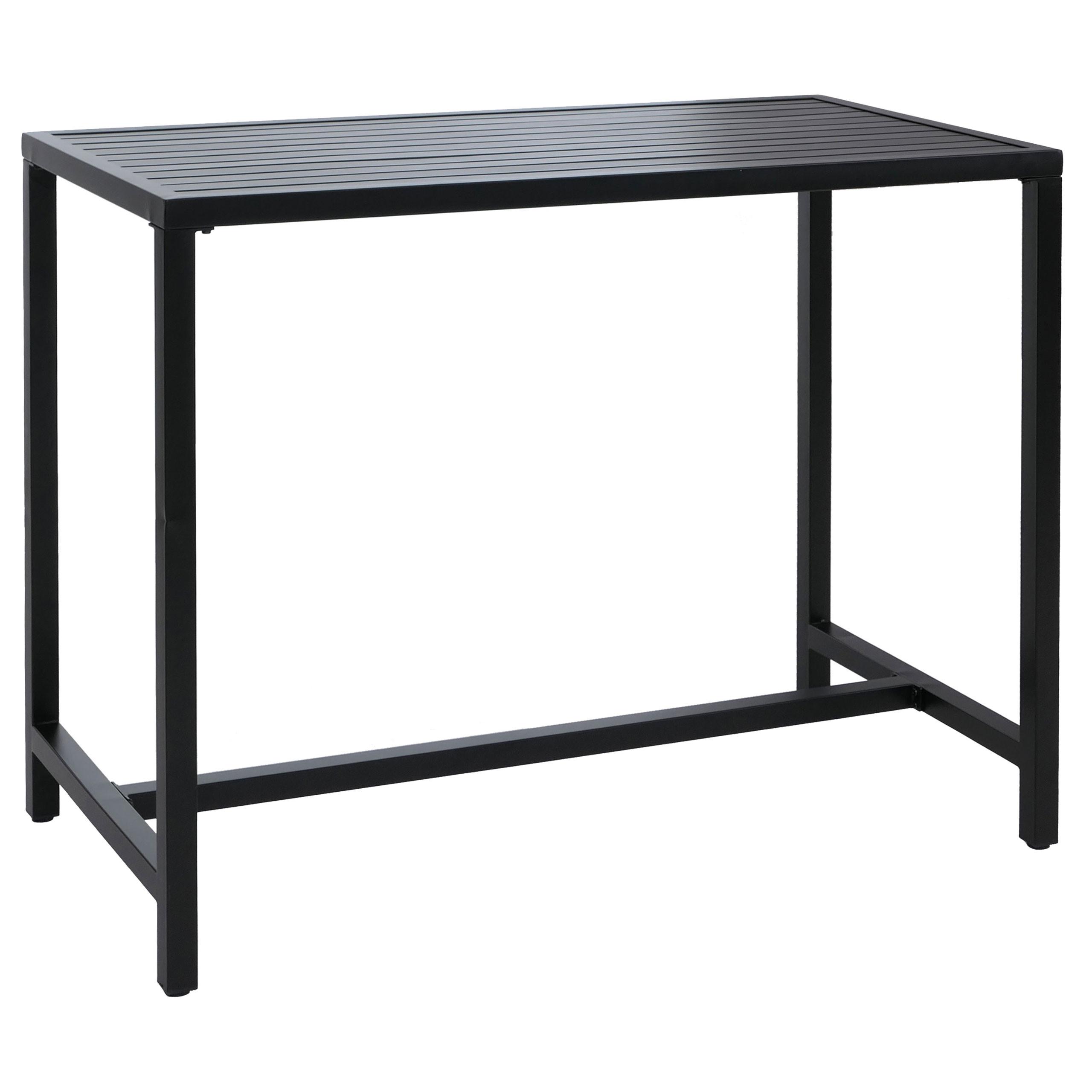 STEHTISCH eckig Grau - Grau, Metall (65/130/105cm) - MCW
