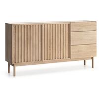 KOMMODE Sapporo mit 3 Schubladen und 2 Türen, eiche Cremona - Eichefarben, Holzwerkstoff (159/84/37cm) - Beautysofa