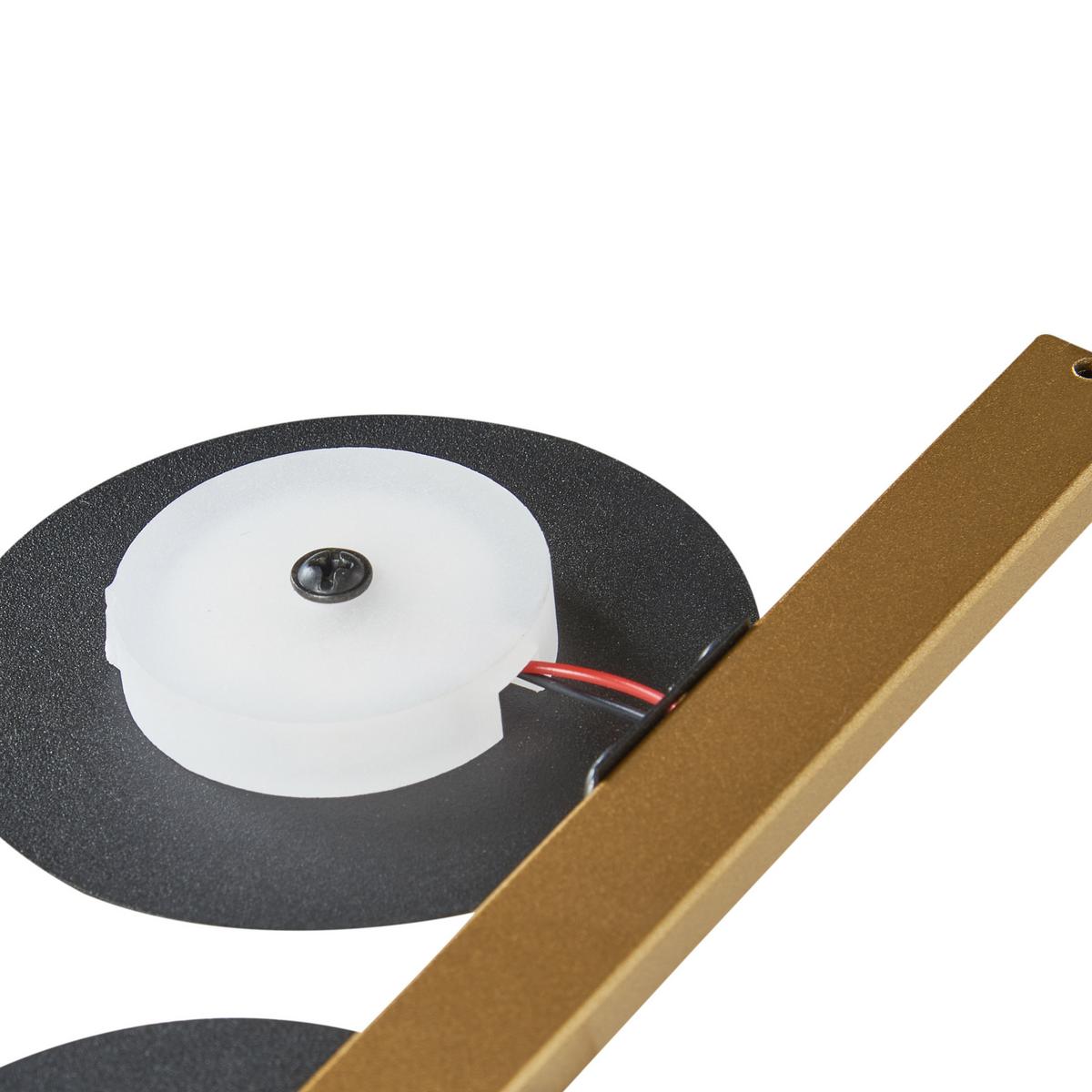 WANDLEUCHTE Parita 4/60/29 cm - Schwarz, Metall (60/29/4cm) - Beliani
