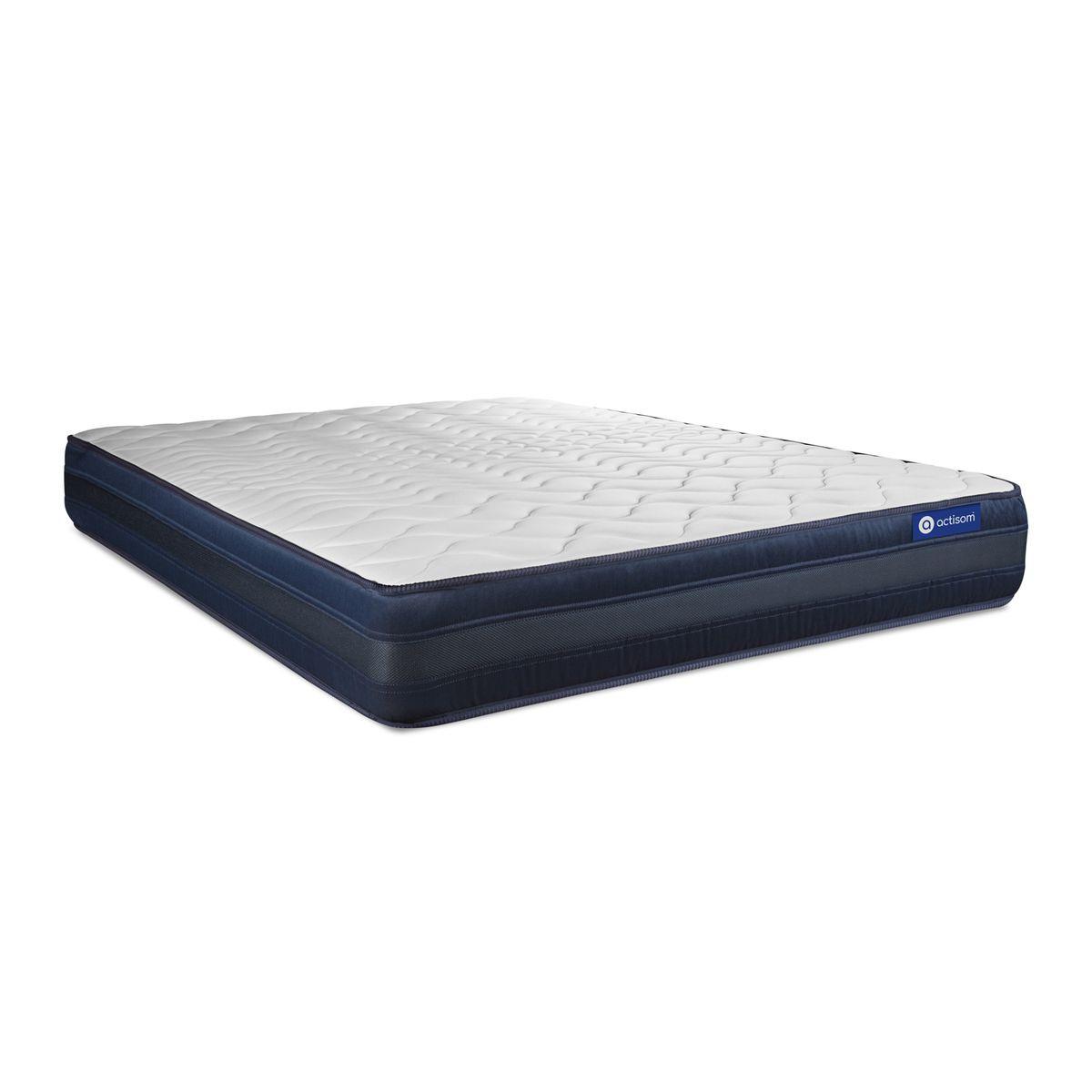 MATRATZE Actiflex tech Taschenfederkern und Memory-Schaum 135 x 200 cm h4 - Weiß, Textil (135/200cm) - ACTISOM