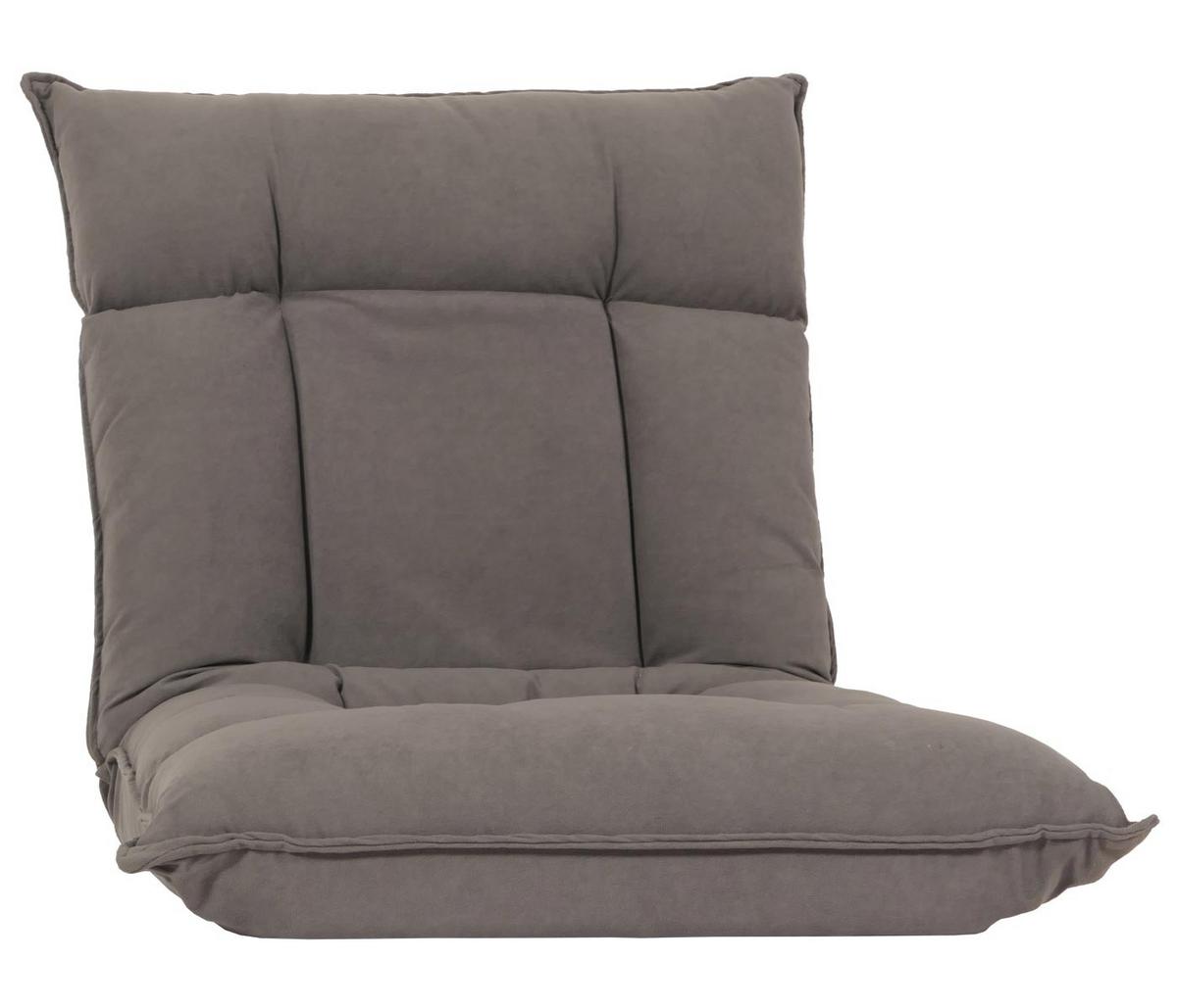 BODENSESSEL Grau - Grau, Textil (110/14/57cm) - MCW
