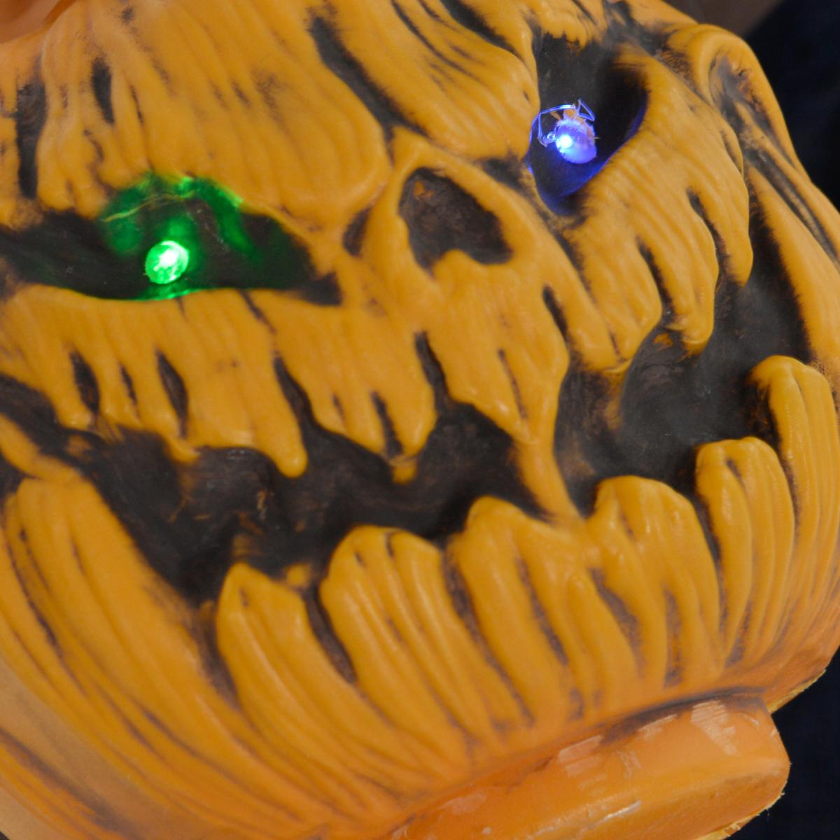 190CM Halloween Dekoration Halloween-Hexe mit LED-Lichter, Soundfunktion - Multicolor, Kunststoff (65/190/107cm) - HOMCOM