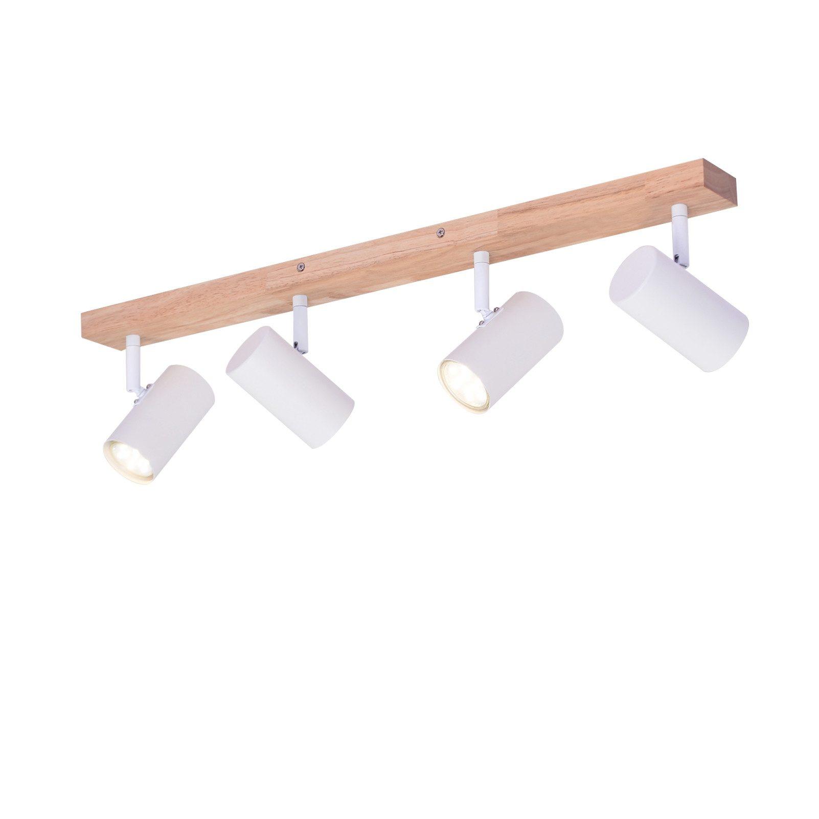 DECKENSTRAHLER Koblenz 4-flammig 60/10.5/14.5 cm - Braun, Metall (60/10.5/14.5cm) - Nettlife