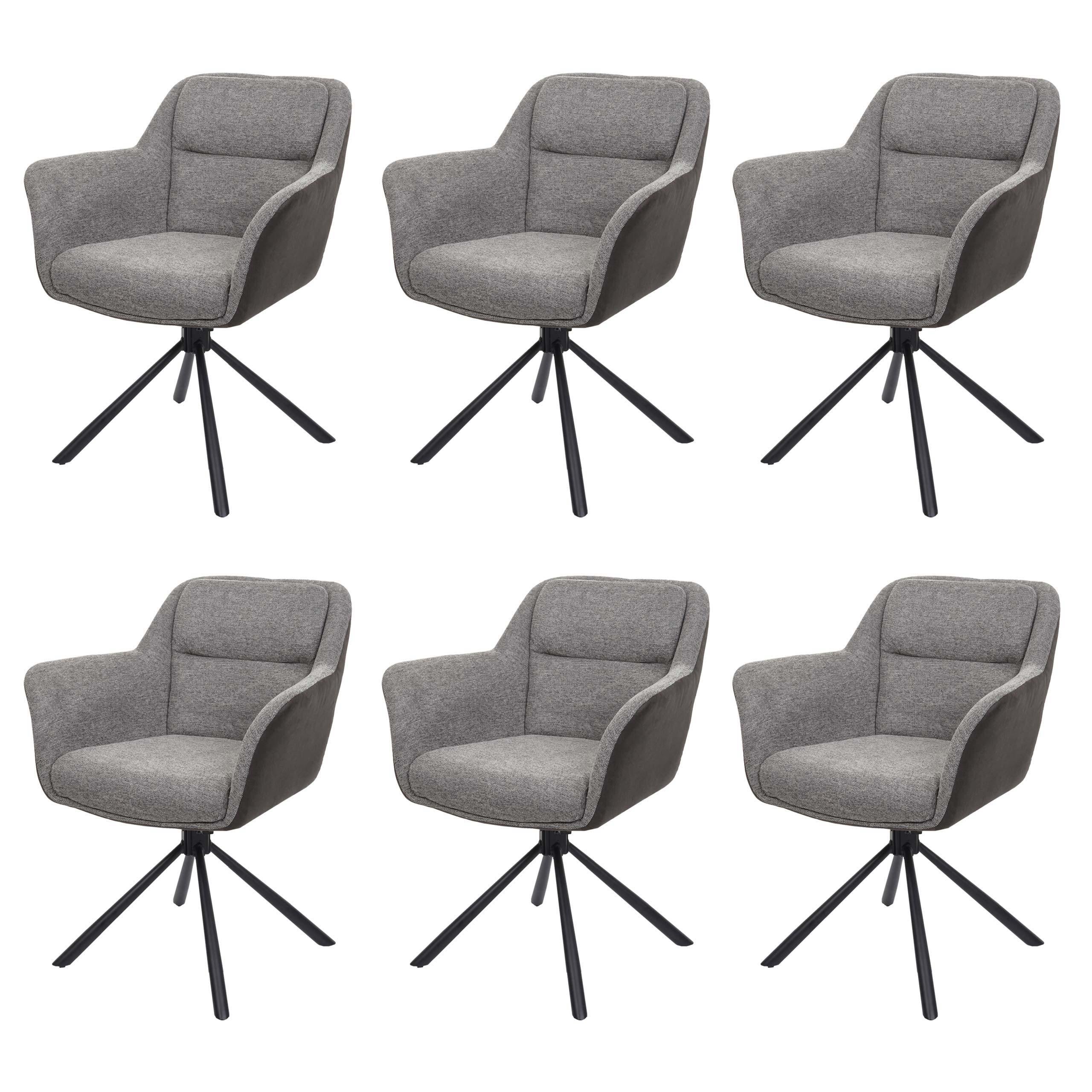 ESSZIMMERSTUHL Grau - Dunkelgrau/Grau, Textil (65/83/57cm) - MCW