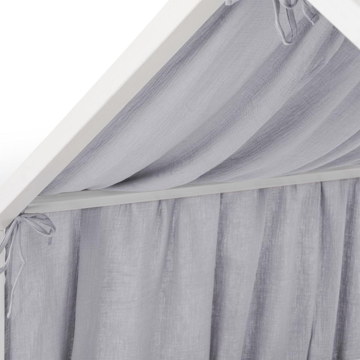 HAUSBETT- HIMMEL LIAN - Hellgrau, Textil - IDIMEX
