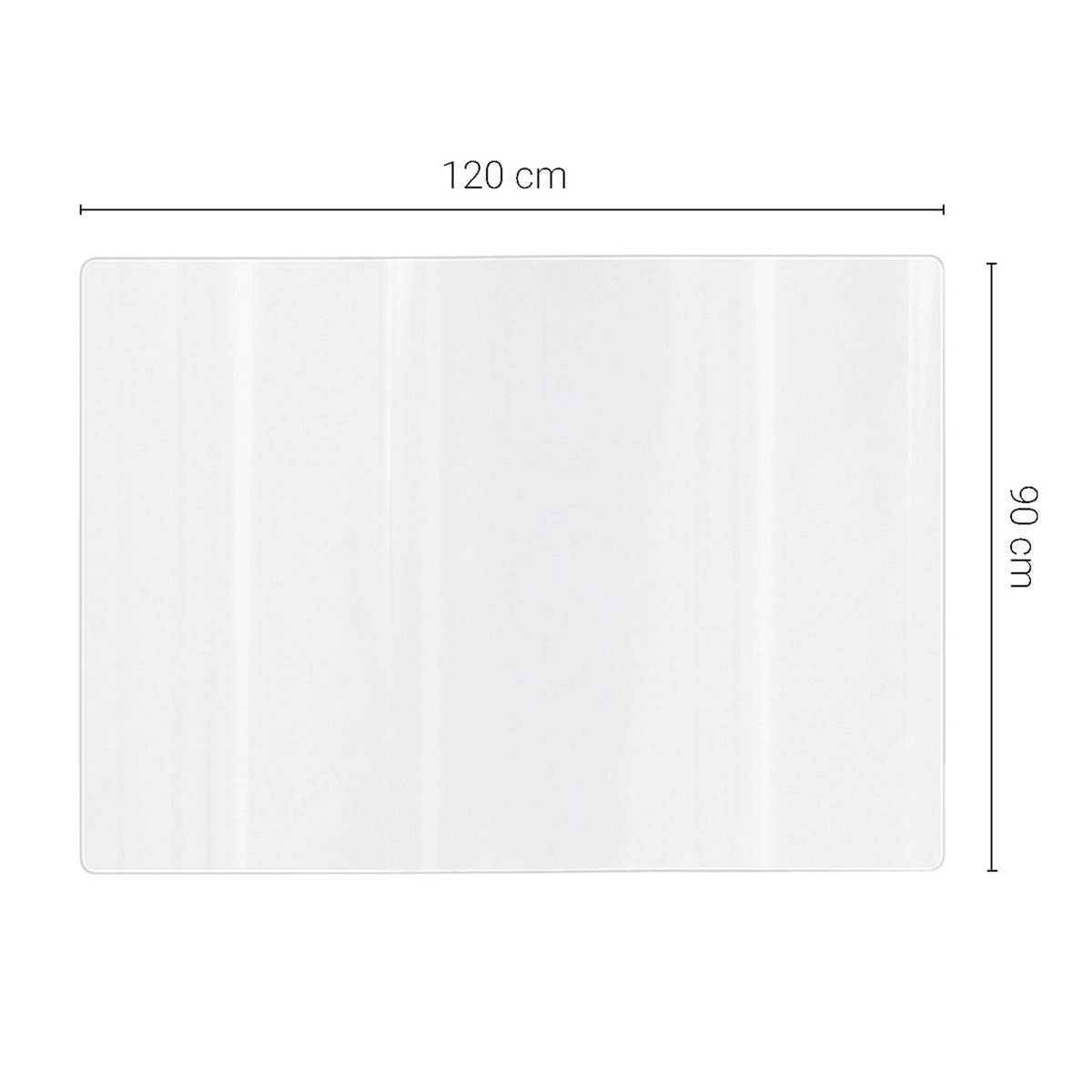SCHUTZUNTERLAGE 120 x 90 cm – Transparente – Schutzmatte - Transparent, Kunststoff (0.2/90/120cm) - TULUP