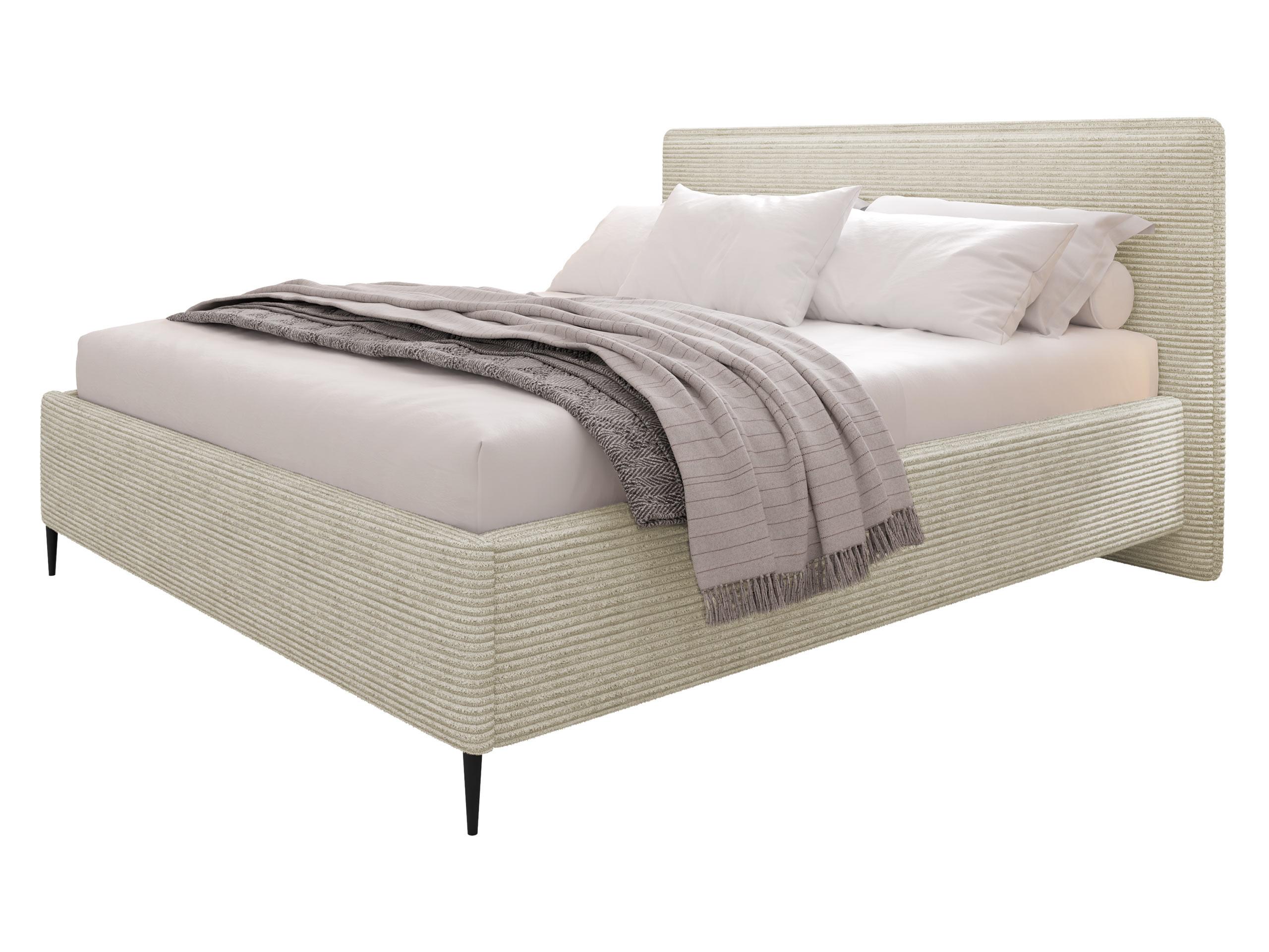POLSTERBETT Puretta - Schwarz/Naturfarben, Holzwerkstoff/Textil (160/200cm) - MIRJAN24