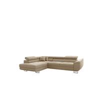 ECKSOFA Carmelo In Nova - Beige, Holzwerkstoff/Textil (275/202cm) - Fun Möbel