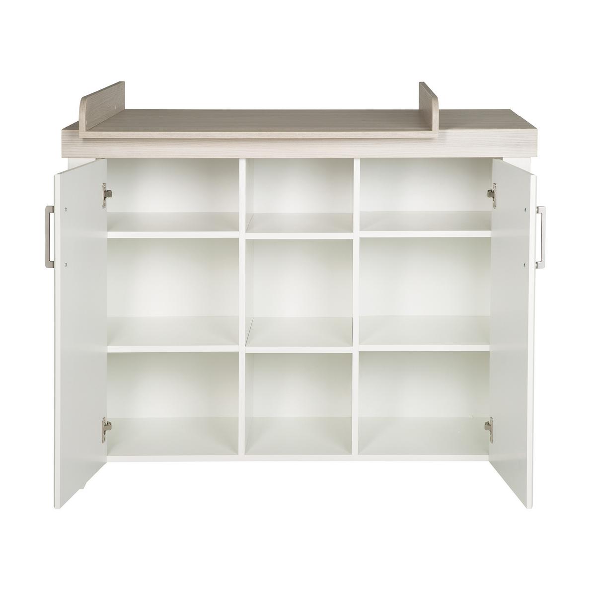 WICKELKOMMODE Felicia - Weiß, Holzwerkstoff/Metall (120/98/75cm) - Roba