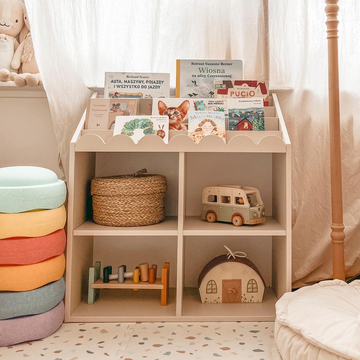 BÜCHERREGAL Book Nook Beige - Beige, Holzwerkstoff (71/76/33cm) - Petits-meubles