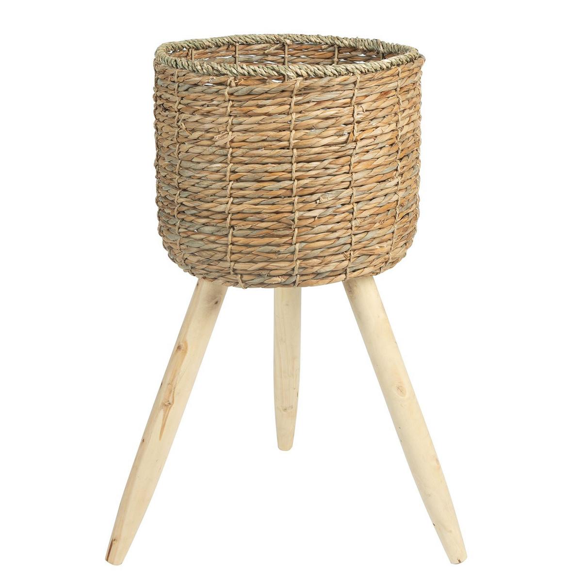 ÜBERTÖPFE NAPARI 3er Set natur - Naturfarben, Holz (29/56/29cm) - IDIMEX