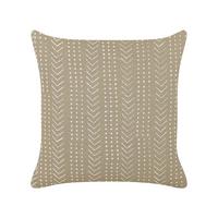 DEKOKISSEN Cremeweiß 45/45 cm Senecio - Ecru, Naturmaterialien/Textil (45/45cm) - Beliani