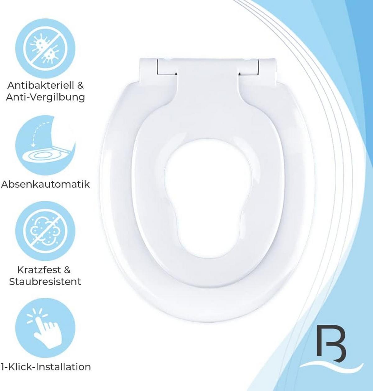 FAMILIENTOILETTENSIZT - Weiß, Kunststoff (37/5/44cm) - Bath4U