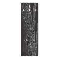 WANDGARDEROBE - No.MW20 Wohnwald Anthrazit-Grau 34/105 cm - Schwarz, Holzwerkstoff (34/105/1.6cm) - Bilderwelten