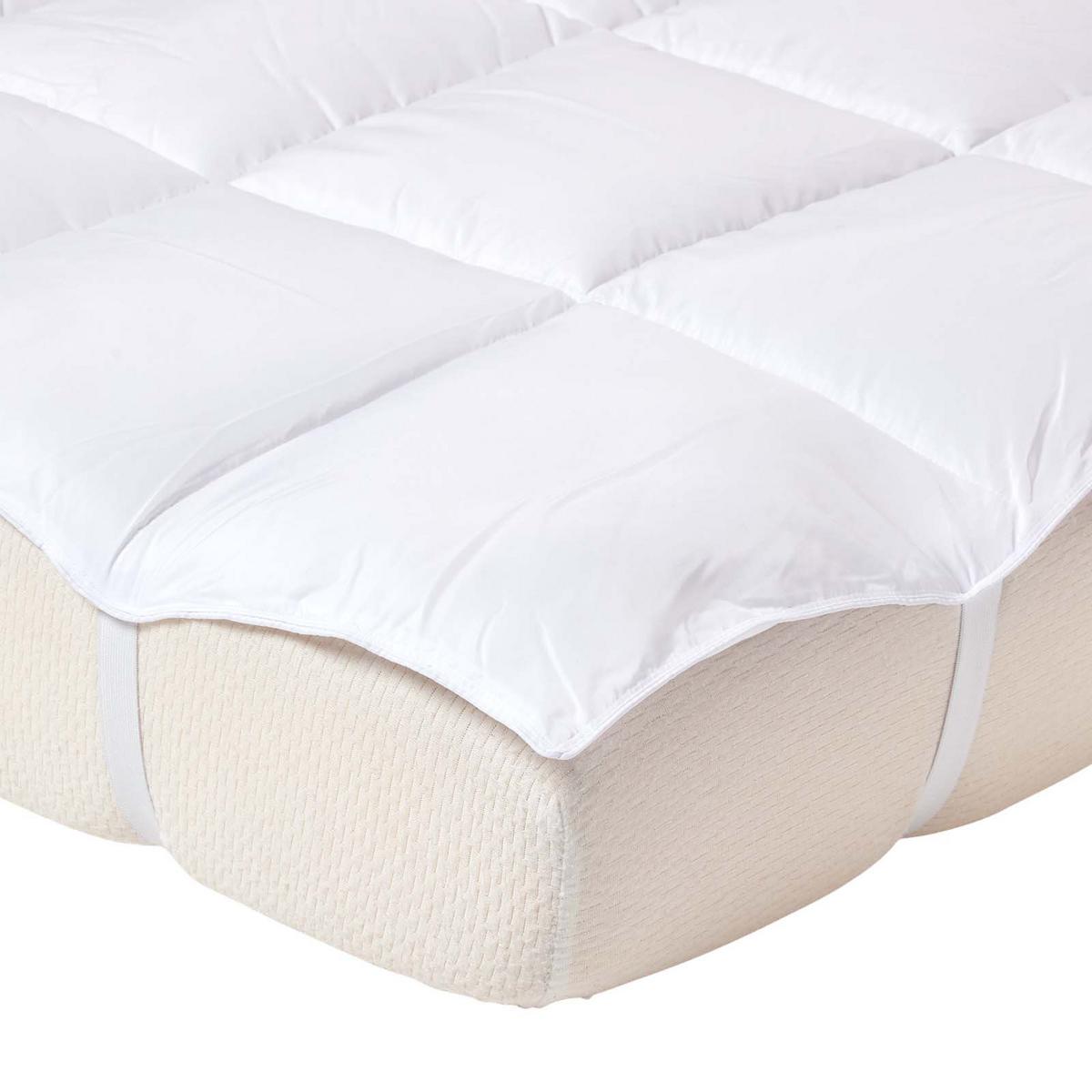 MATRATZENTOPPER 150/200 cm mit Super-Mikrofaser - Weiß, Textil (150/200cm) - Homescapes