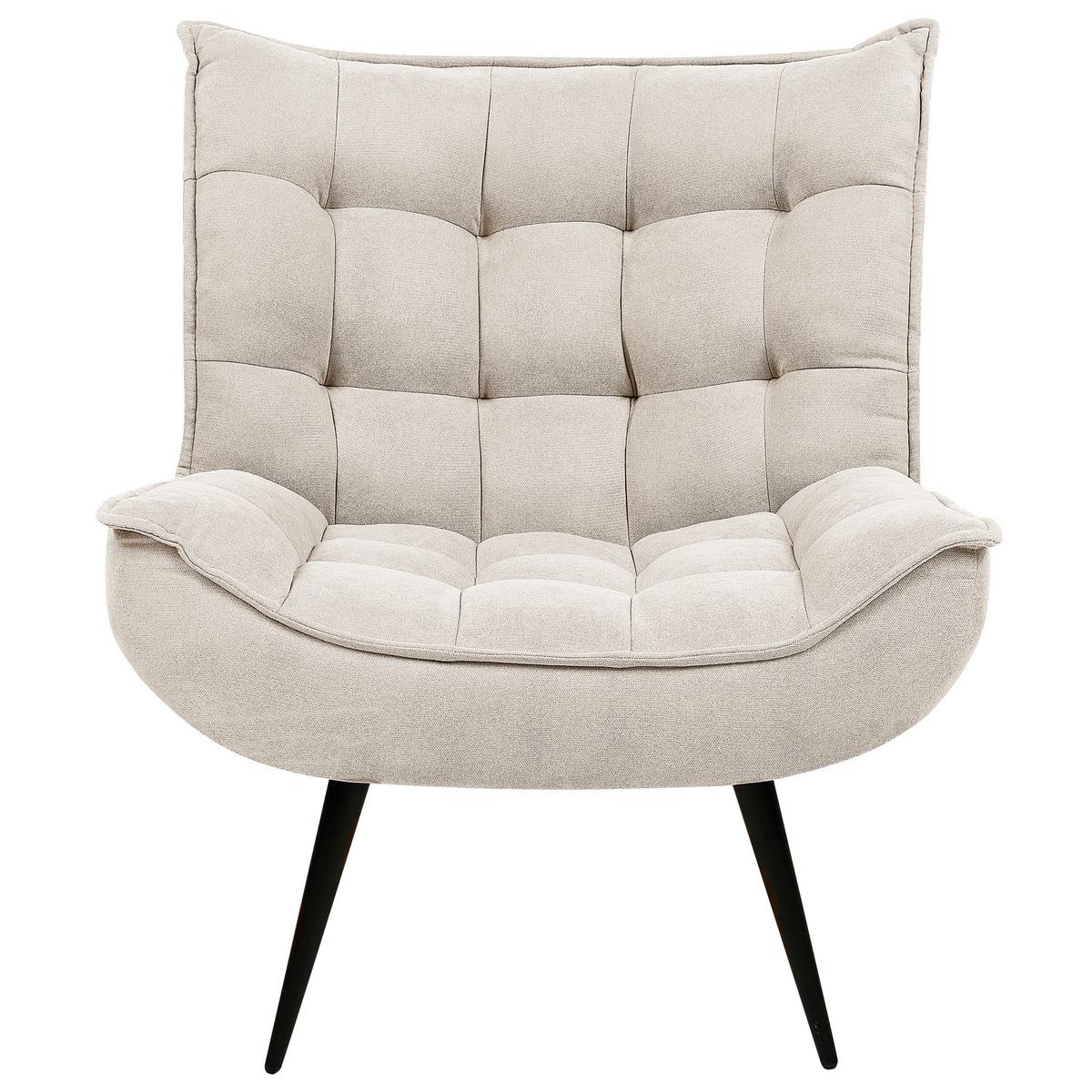 SESSEL Polsterbezug Beige Alvesta - Beige, Textil (73/92/79cm) - Beliani