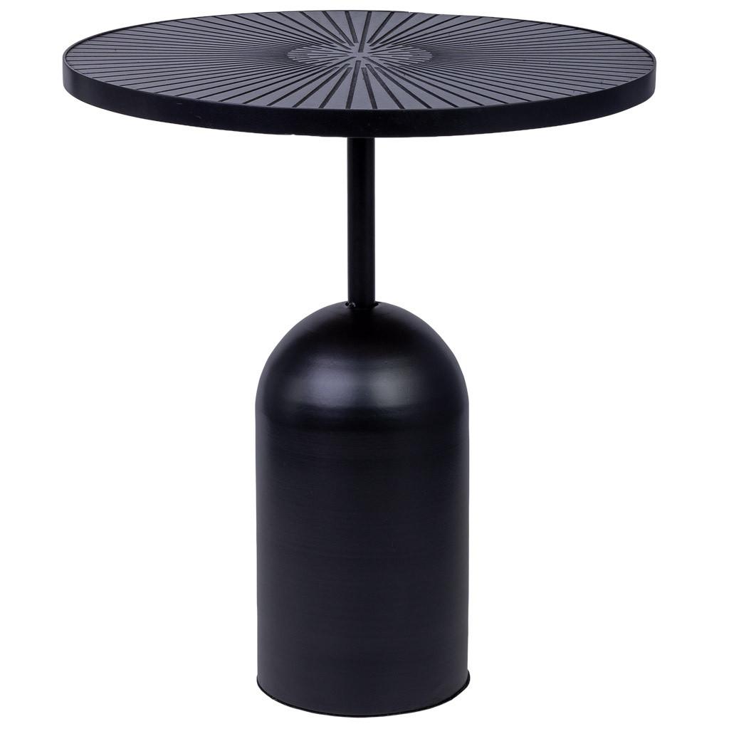 TISCH aus Metall, 41x45cm - Schwarz, Metall (40.5/40.5/45cm) - Wanderlust