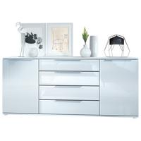 SIDEBOARD Porto Weiß Hochglanz - Weiß Hochglanz, Holzwerkstoff (166.5/72.5/35cm) - Vladon