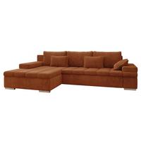 ECKSOFA Bangkok, Seite: Links - Silberfarben/Bronzefarben, Holz/Textil (310/175cm) - MIRJAN24