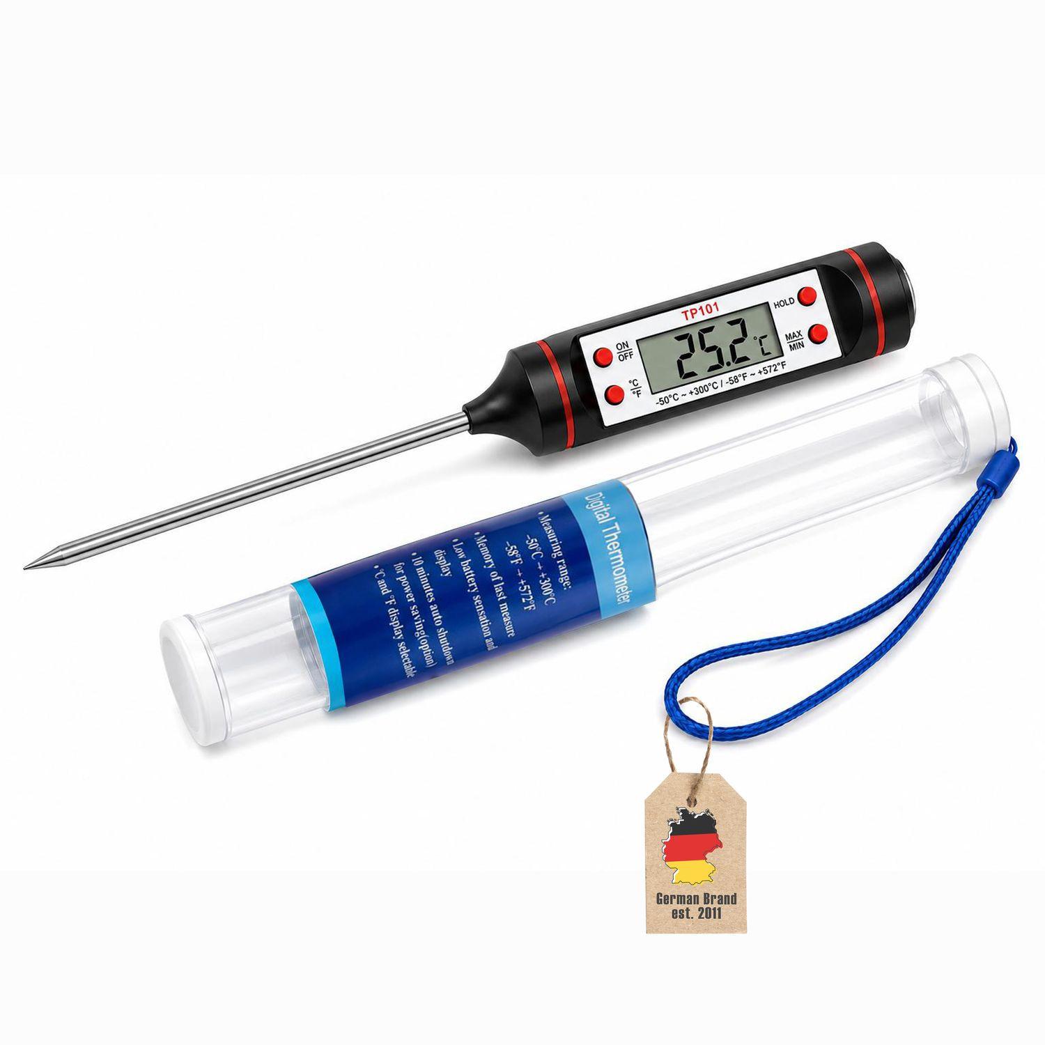 KÜCHENTHERMOMETER - Schwarz, Kunststoff - Intirilife